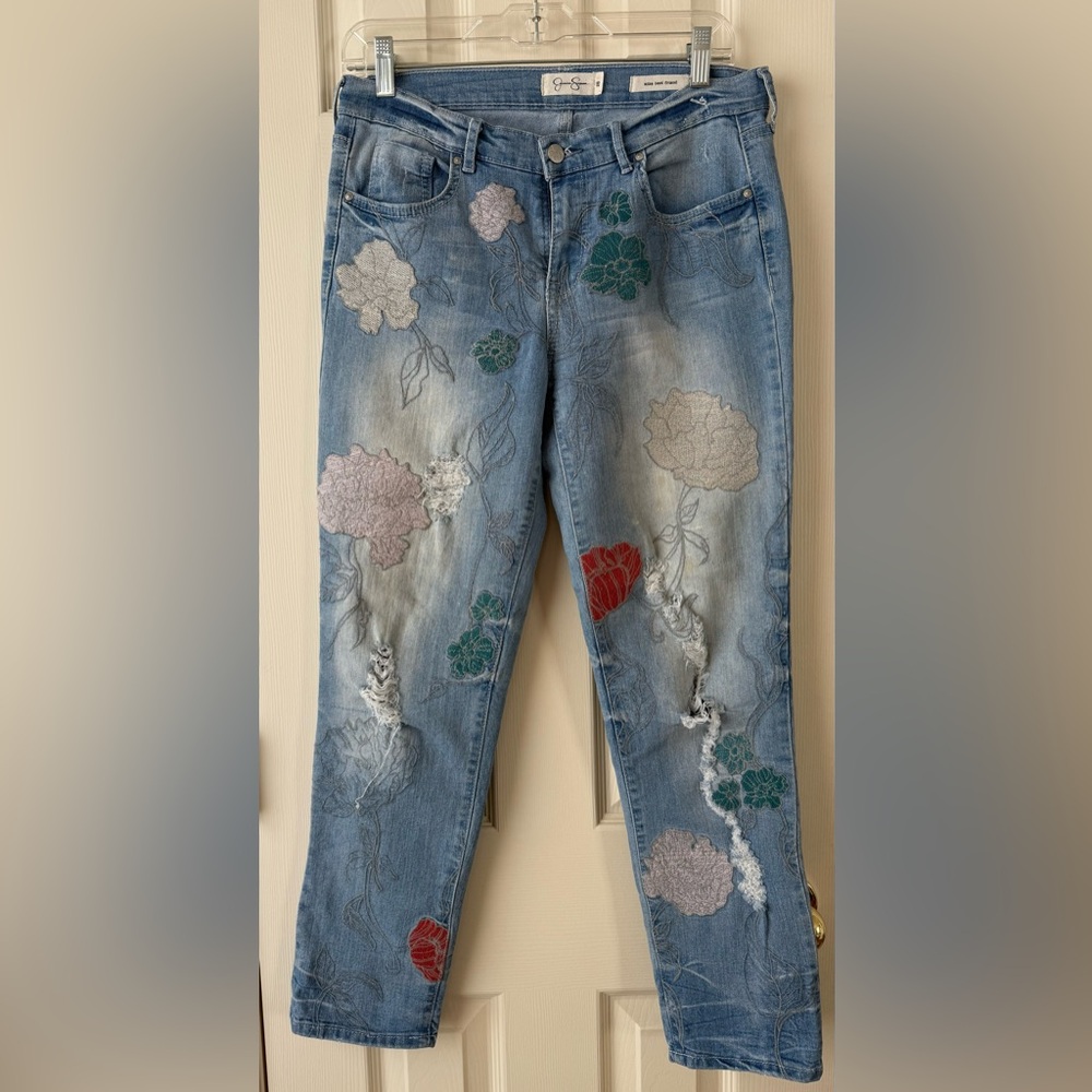 Jessica Simpson Embroidered Floral Jean - Mika best friend style 28